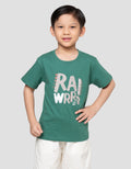 Little M Rawrr Dino Print Kaos Anak Laki-laki
