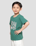 Little M Rawrr Dino Print Kaos Anak Laki-laki