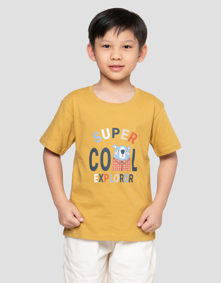Little M Super Cool Print Kaos Anak Laki-laki