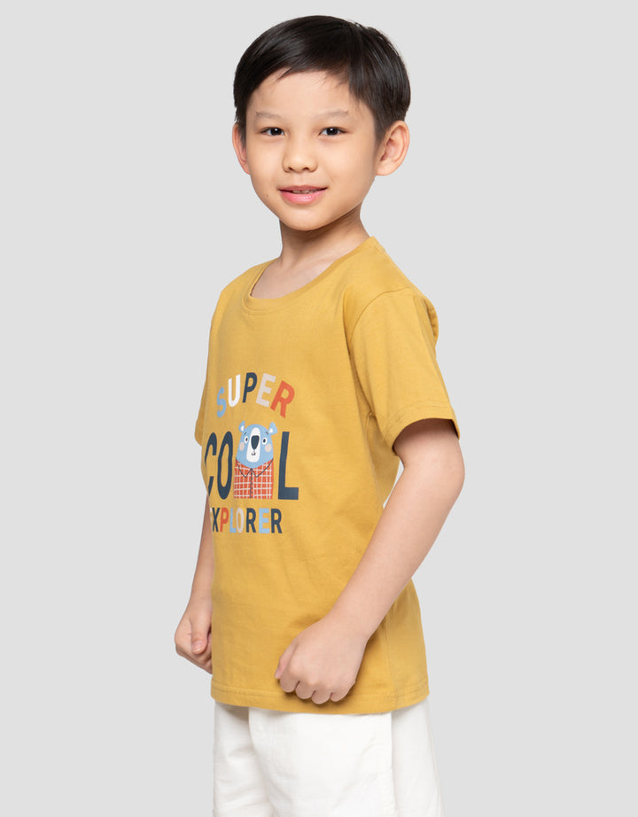Little M Super Cool Print Kaos Anak Laki-laki