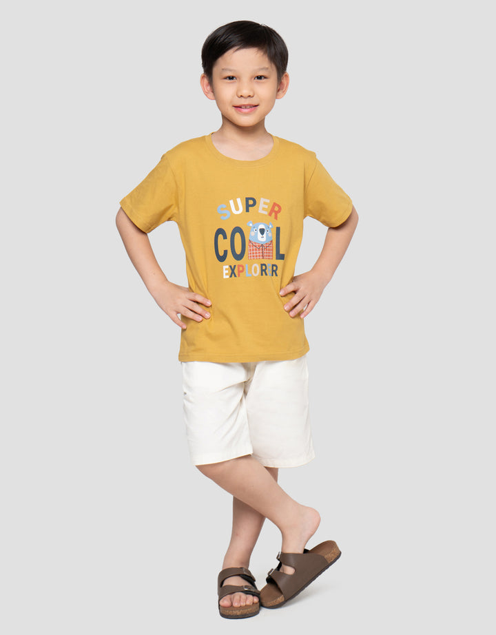 Little M Super Cool Print Kaos Anak Laki-laki