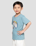 Little M Roar Cool Dino Print Kaos Anak Laki-laki