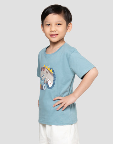 LITTLE M ROAR COOL DINO PRINT KAOS ANAK LAKI-LAKI