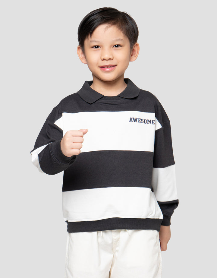 Little M Roar Car Sweater Oversize Anak Laki-laki