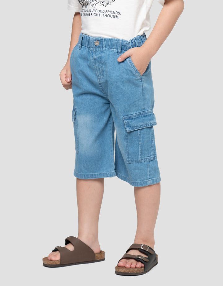 Little M Jorts Celana Jeans Anak Laki-laki