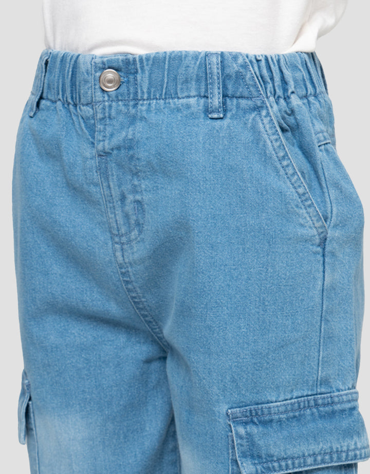 Little M Jorts Celana Jeans Anak Laki-laki
