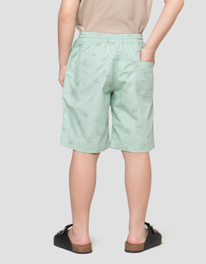 Little M Print Dino Celana Pendek Anak Laki-laki