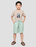 Little M Print Dino Celana Pendek Anak Laki-laki