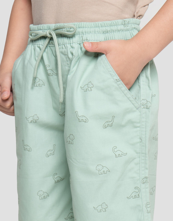 Little M Print Dino Celana Pendek Anak Laki-laki