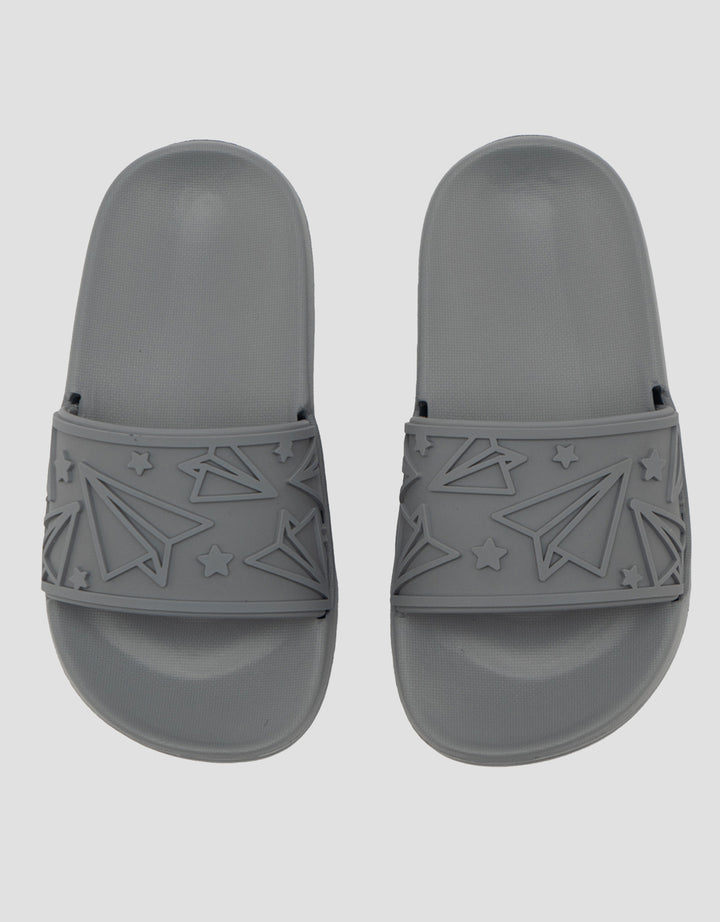 LITTLE M PLANE EMBOSS SLIPPER SANDAL TDPLANE ANAK LAKI-LAKI