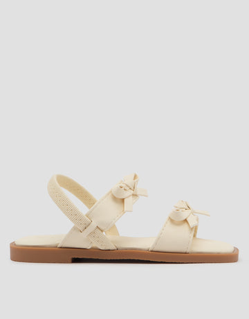 LITTLE M BOW DOUBLE SLINGBACK SANDAL KD2BOW ANAK PEREMPUAN