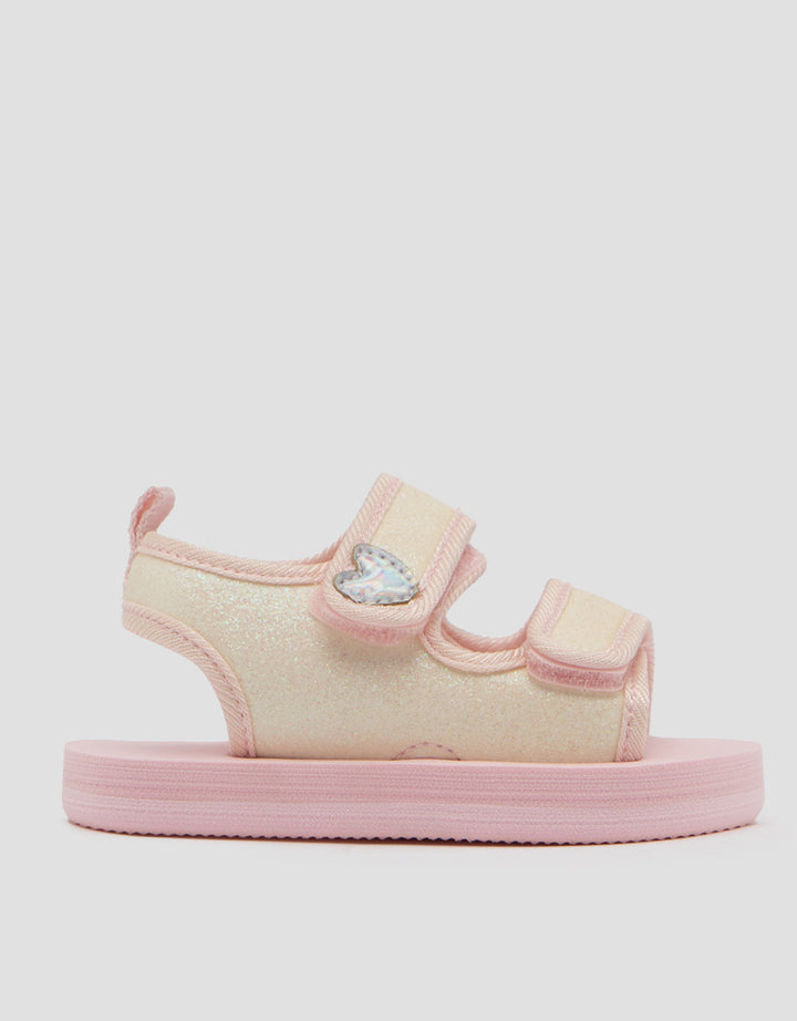 LITTLE M HEARTS STRAP SANDAL TDHEARTS ANAK PEREMPUAN