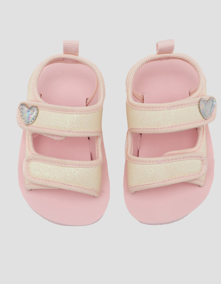 LITTLE M HEARTS STRAP SANDAL TDHEARTS ANAK PEREMPUAN