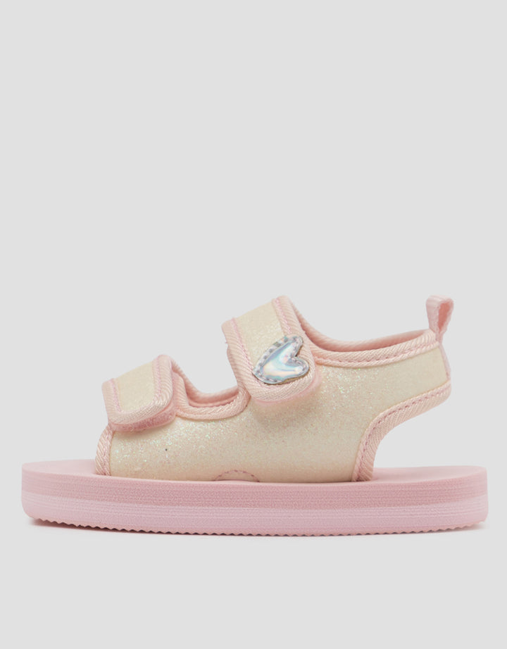 LITTLE M HEARTS STRAP SANDAL TDHEARTS ANAK PEREMPUAN