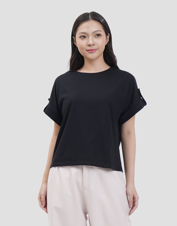 Connexion Roll Up Sleeve Kaos Wanita