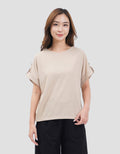 Connexion Roll Up Sleeve Kaos Wanita