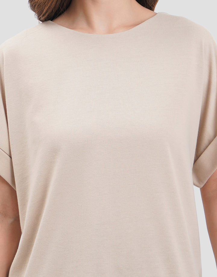 Connexion Roll Up Sleeve Kaos Wanita