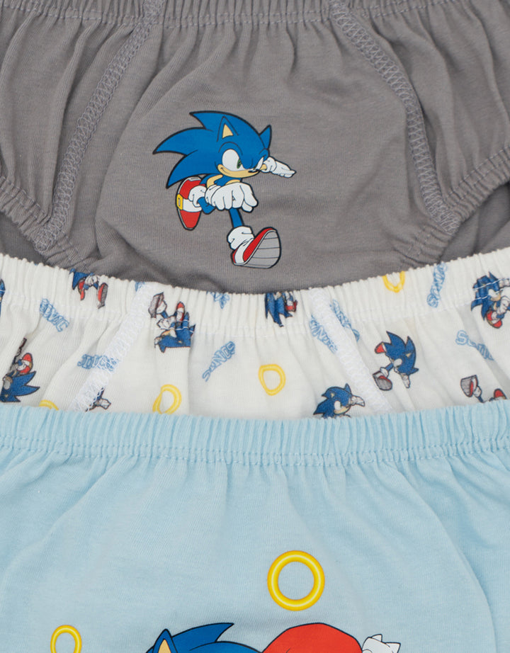 Character Sonics Print Celana Dalam Multipacks Anak Laki-Laki