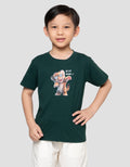 Little M Tiger Hip Hop Print Kaos Anak Laki-laki