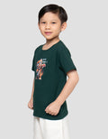 Little M Tiger Hip Hop Print Kaos Anak Laki-laki