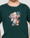 Little M Tiger Hip Hop Print Kaos Anak Laki-laki