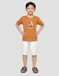 Little M Capibara Fun Day Print Kaos Anak Laki-laki