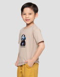 Little M Panda Love Music Print Kaos Anak Laki-laki