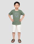 Little M Night City Brooklyn Print Kaos Anak Laki-laki