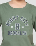 Little M Night City Brooklyn Print Kaos Anak Laki-laki