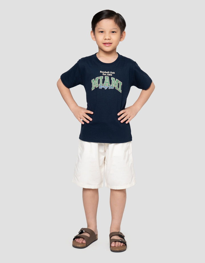Little M Miami Spring Time Print Kaos Anak Laki-laki