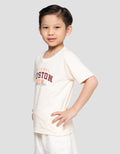 Little M Original Boston Print Kaos Anak Laki-laki