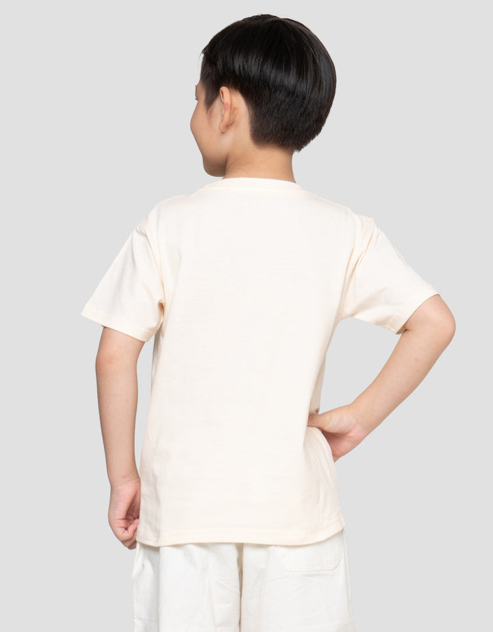 Little M Original Boston Print Kaos Anak Laki-laki