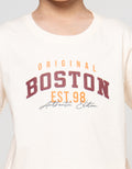 Little M Original Boston Print Kaos Anak Laki-laki