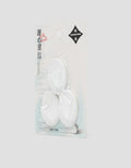 MxM Oval White Plastic Adhesive Gantungan