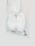 MxM Oval White Plastic Adhesive Gantungan