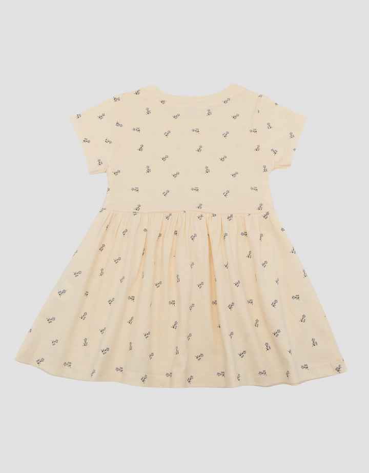 Little M Jersey Fullprint Bunga Dress Bayi