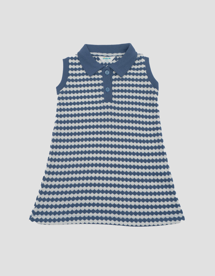 Little M Wavy Collar Dress Bayi