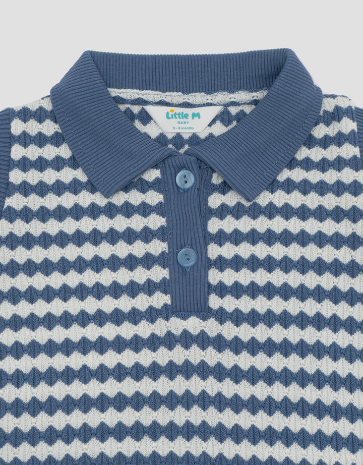 Little M Wavy Collar Dress Bayi