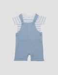 LITTLE M TEXTURE WITH APPLIQUE JUMPSUIT OVERALL BAYI