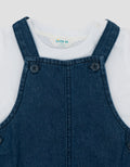 Little M Dino Embro Denim Overall Bayi
