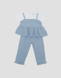 Little M 2Pc Jumpsuit Overall Bayi