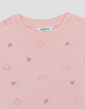 Little M Fullprint Kitty Flowers Pakaian Setelan Bayi