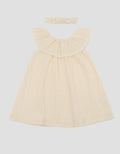 Little M Textured Stripe With Bandana Dress Bayi