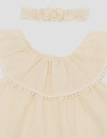 Little M Textured Stripe With Bandana Dress Bayi