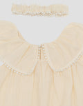 Little M Textured Stripe With Bandana Dress Bayi