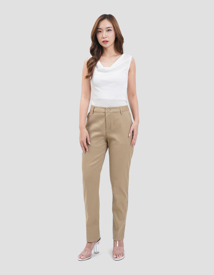 Connexion Stretch Karet Belakang Celana Panjang Wanita