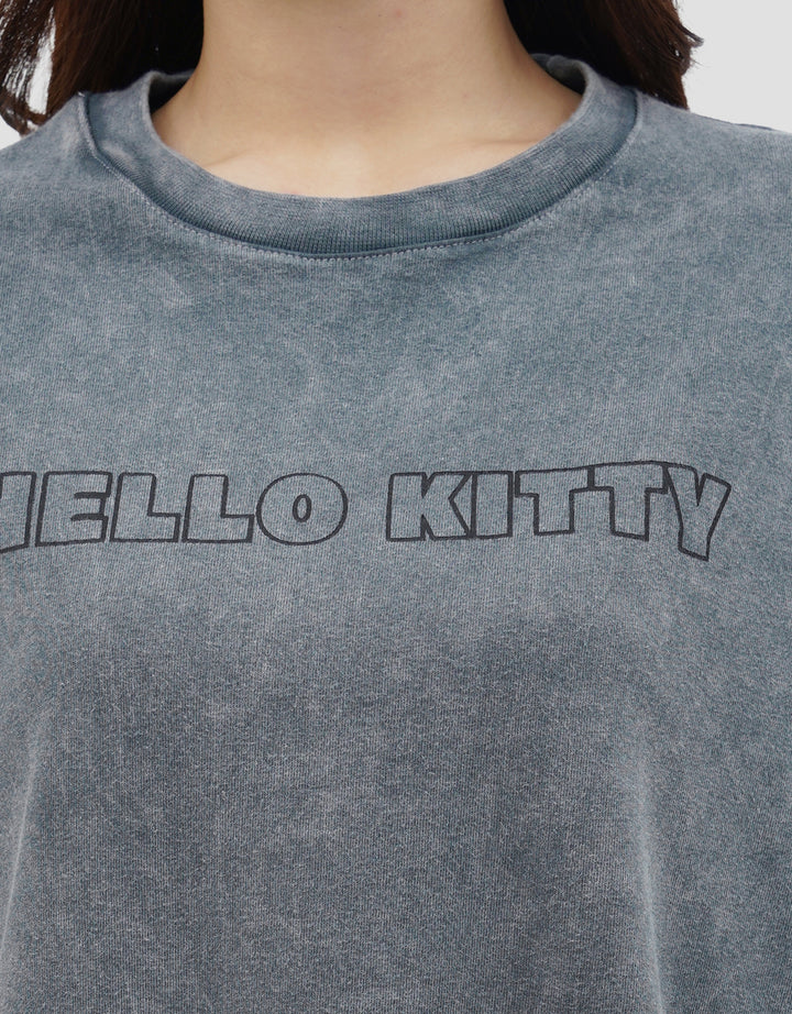 NEVADA PRINT HELLO KITTY KAOS OVERSIZE WANITA