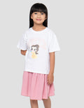 DISNEY PRINCESS BELLE PAKAIAN SETELAN ANAK PEREMPUAN