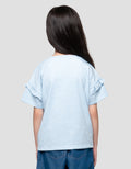 Disney Frozen Lengan Ruffle Print Kaos Anak Perempuan