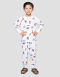 Marvel Spiderman Print Pakaian Setelan Piyama Anak Laki-laki